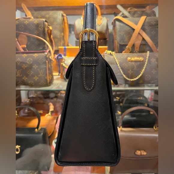 100% Authentic black VALENTINO GARAVANI medal motif vintage purse from Japan - Picture 7 of 10